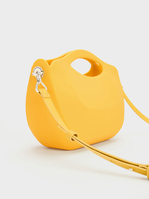 Cocoon Curved Handle Bag, Yellow, hi-res