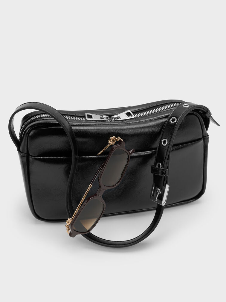 Atwood Chain Crossbody Bag, Noir, hi-res