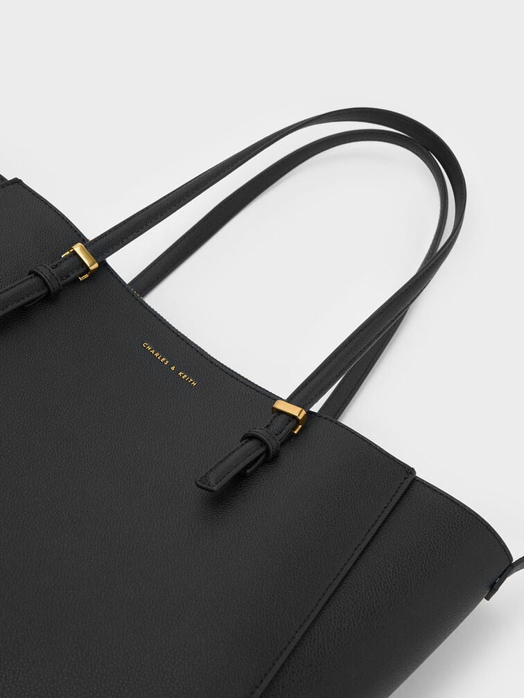Sansa Tote Bag, Black, hi-res