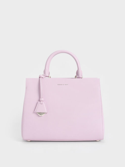 Classic Structured Handbag, Lilac, hi-res