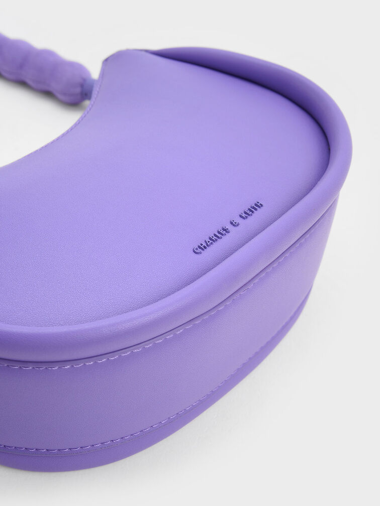 Lana Curved Shoulder Bag, Purple, hi-res