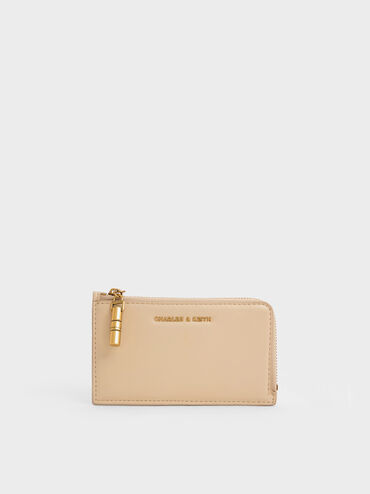 Cesia Zip-Around Card Holder, Sand Beige, hi-res
