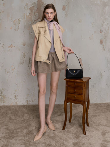 Adalyn Chain Shoulder Bag, Black, hi-res