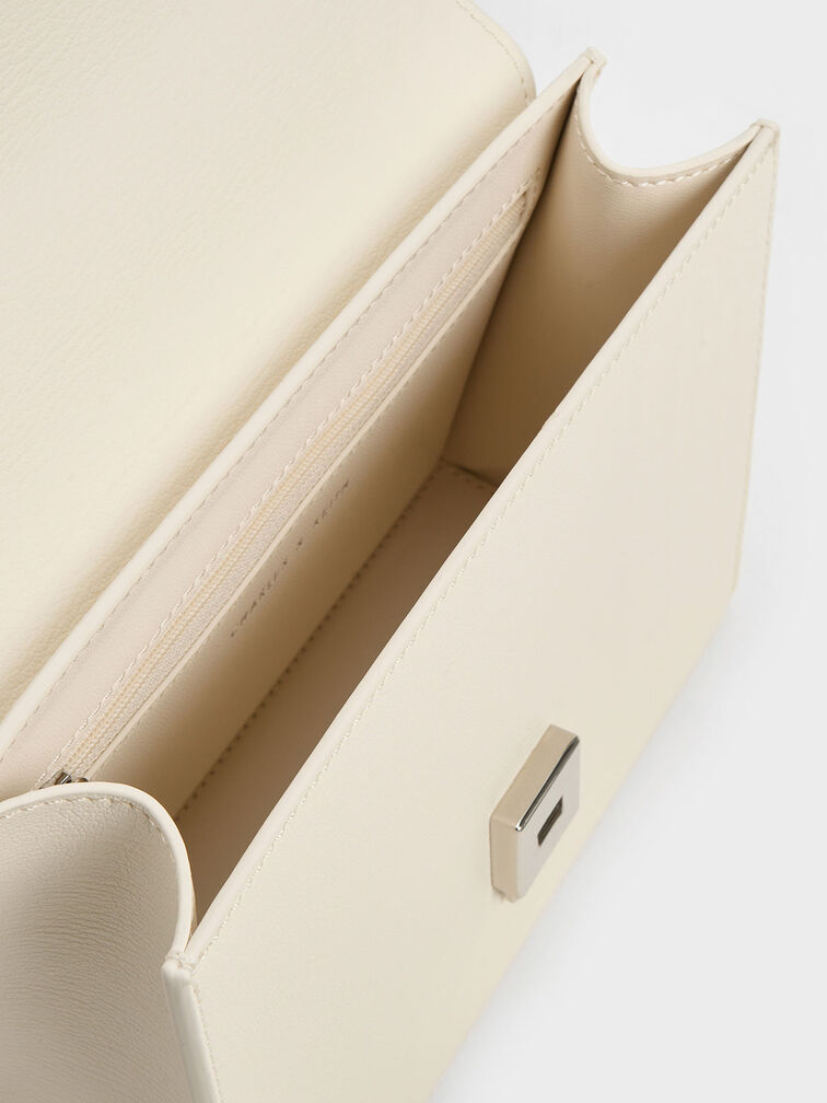 Brennan Chain Handle Crossbody Bag, Cream, hi-res