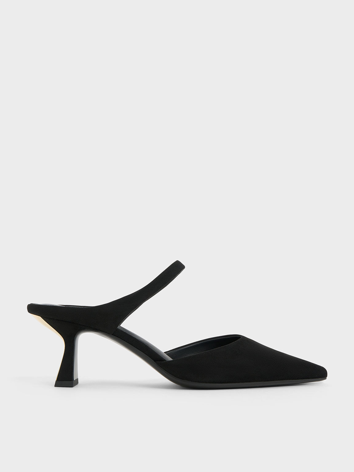 High heel mules closed toe sales