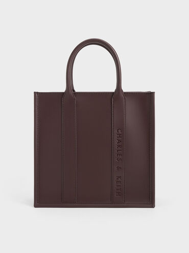 Clover Tote Bag, Plum, hi-res