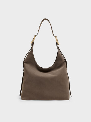 Aislin Hobo Bag, Stone Grey, hi-res
