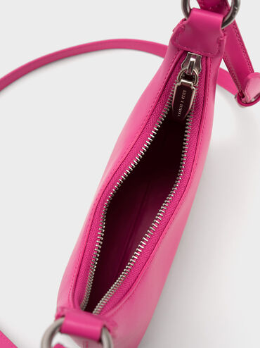 Koi Chain Handle Shoulder Bag, Fuchsia, hi-res