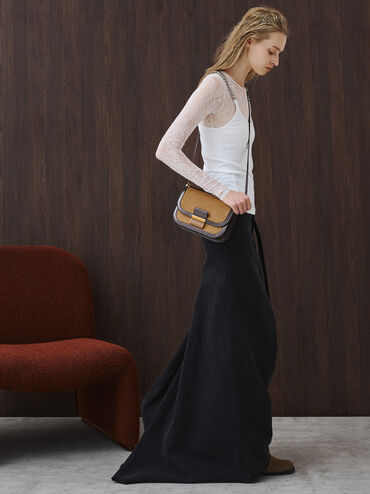 Charlot Recycled Suede Bag, Sahara Sand, hi-res