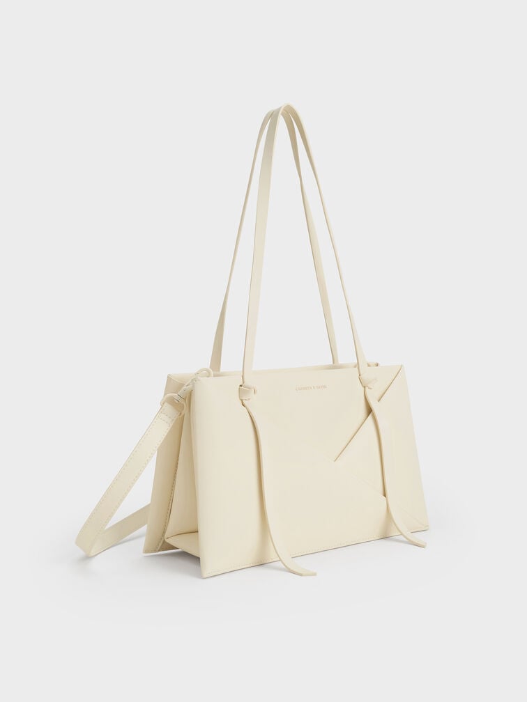 Midori Geometric Tote Bag, Cream, hi-res