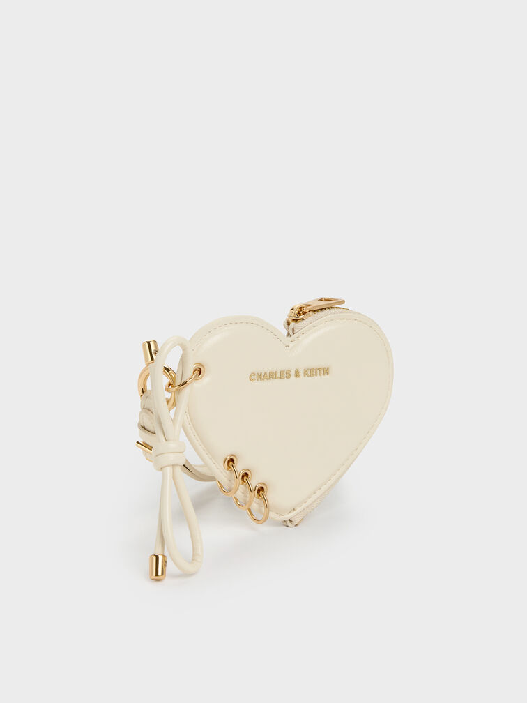 Rey Heart Charm, Cream, hi-res