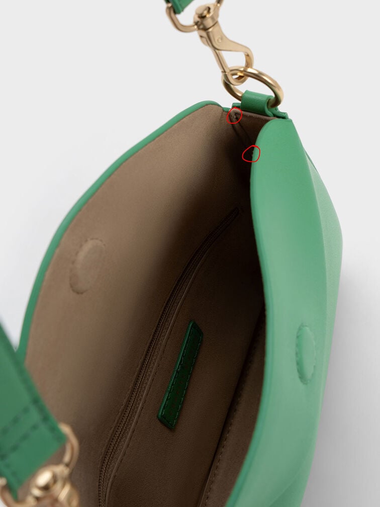 Catena Chain-Handle Bag, Green, hi-res