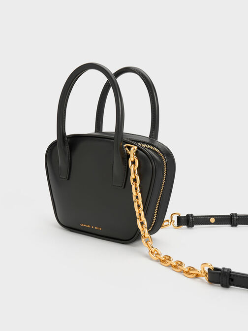 Suki Padlock Tote Bag, Black, hi-res