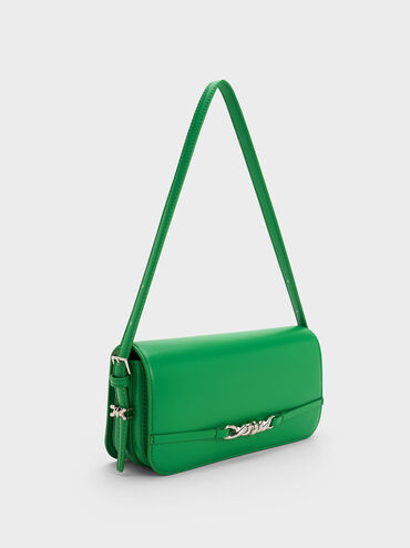 Henrietta Shoulder Bag, Green, hi-res