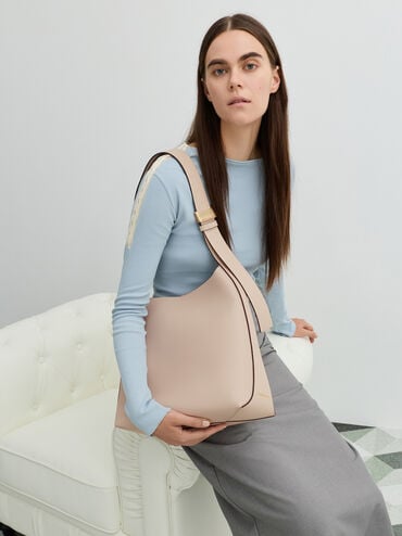 Edna Tote Bag, Oat, hi-res