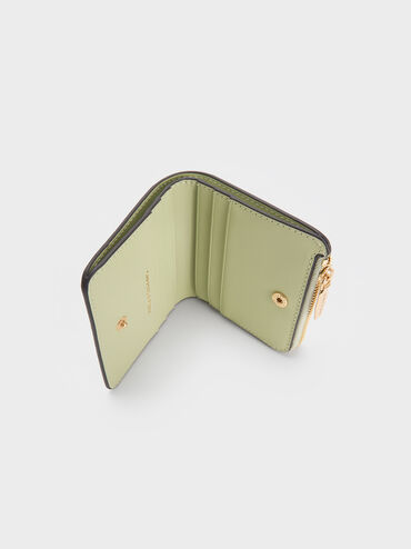 Keely Top Zip Small Wallet, Matcha Green, hi-res