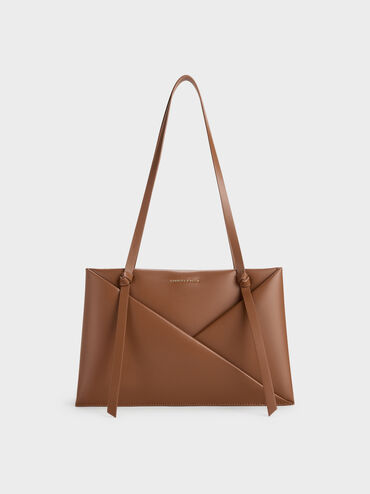 Midori Geometric Tote Bag, Chocolate, hi-res