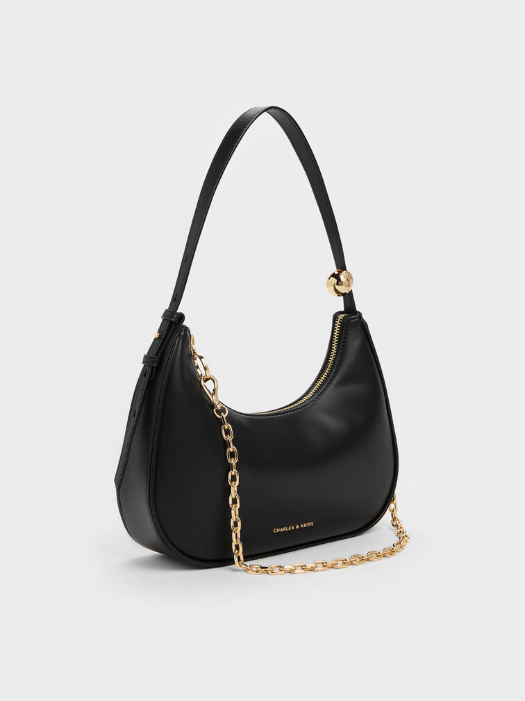 Jesmyn Chain Two-Way Bag, Black, hi-res