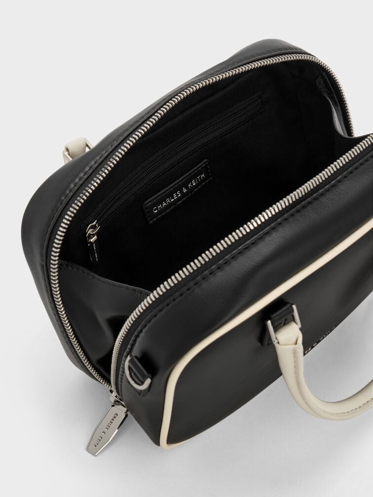 Mini Sianna Two-Tone Bowling Bag, Multi, hi-res