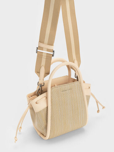 Ashby Raffia Tote Bag, Beige, hi-res