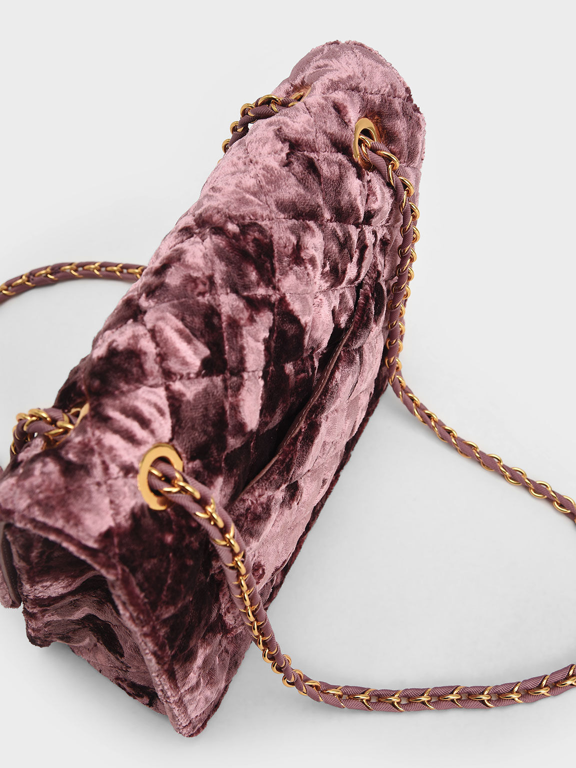 Charles and keith velvet bag online