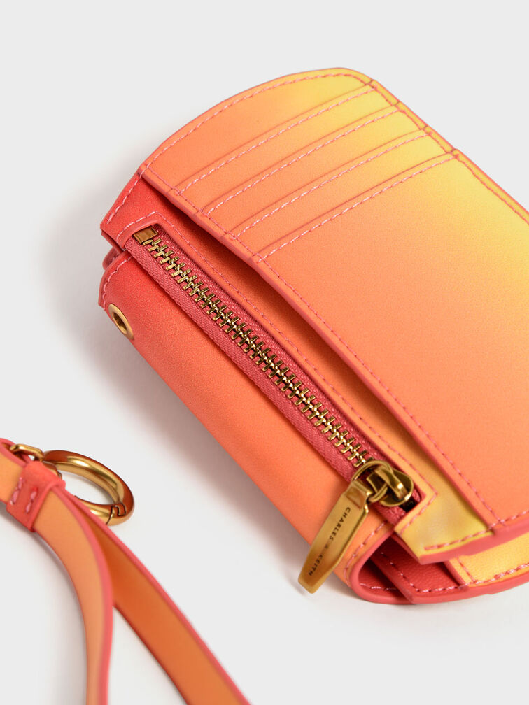Selby Front Flap Curved Wristlet, Sunset, hi-res