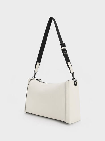 Cordele Slouchy Shoulder Bag, Cream, hi-res