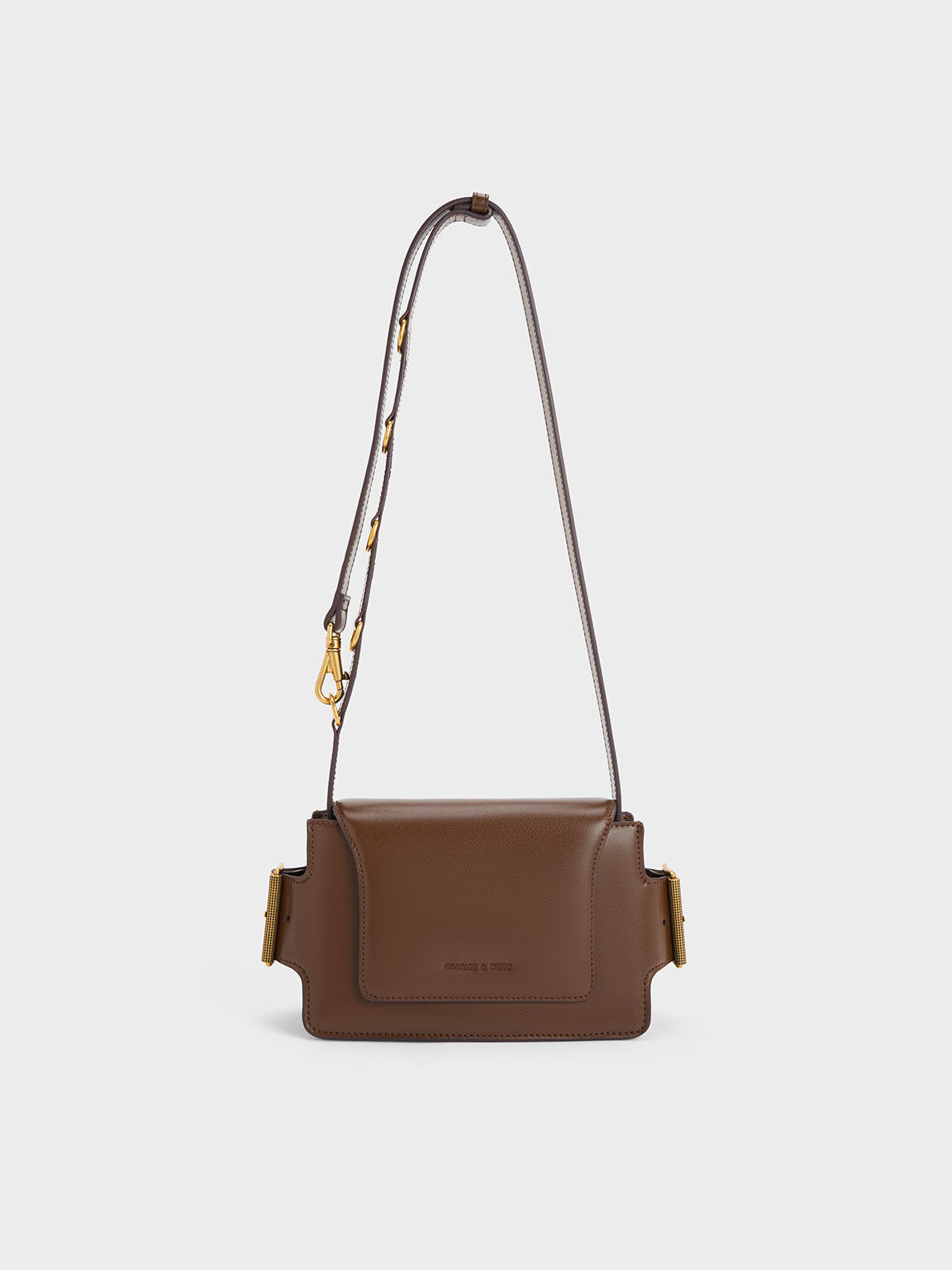 Dark brown top crossbody