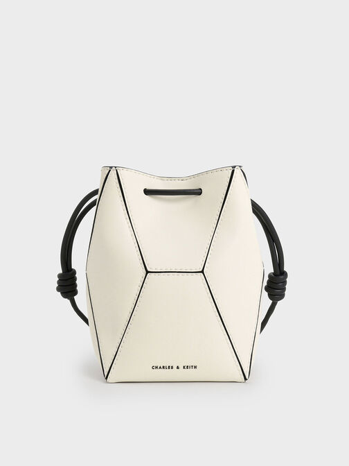 Nasrin Contrast-Trim Panelled Bucket Bag, Multi, hi-res