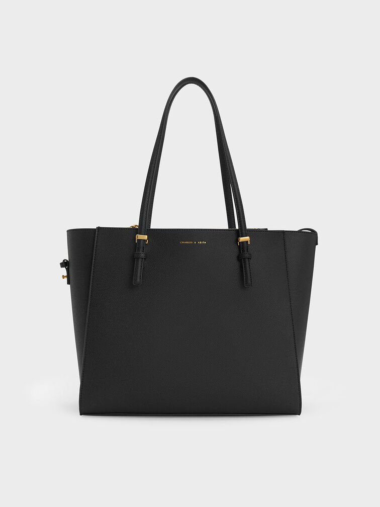 Sansa Tote Bag, Black, hi-res