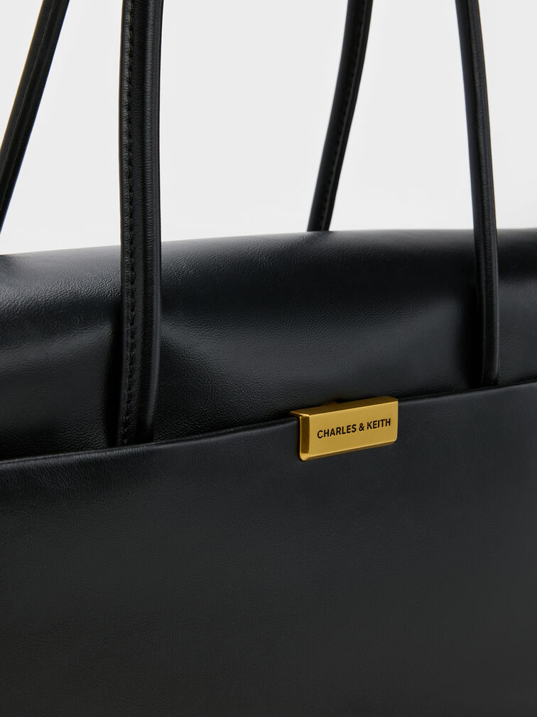 Kerry Trapeze Tote Bag, Black, hi-res