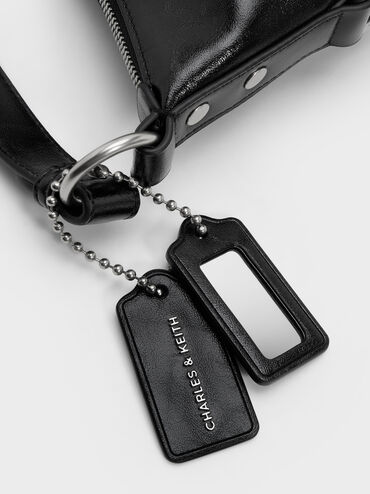 Tatiana Tassel Hobo Bag, Noir, hi-res