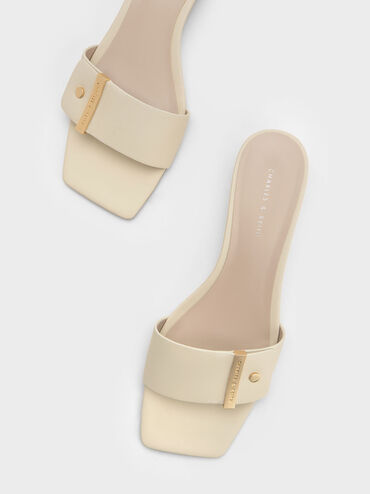 Metallic Accent Square-Toe Wedges, Chalk, hi-res