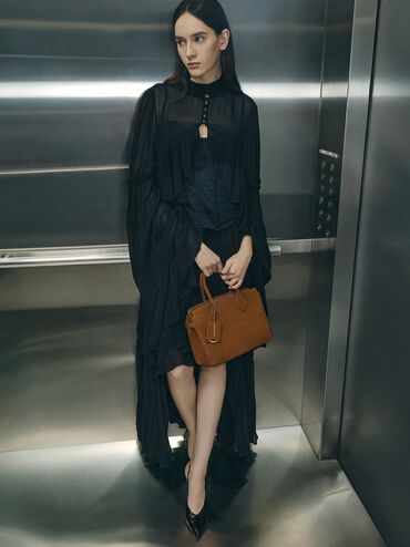 Ginevra Tote Bag, Pecan Brown, hi-res