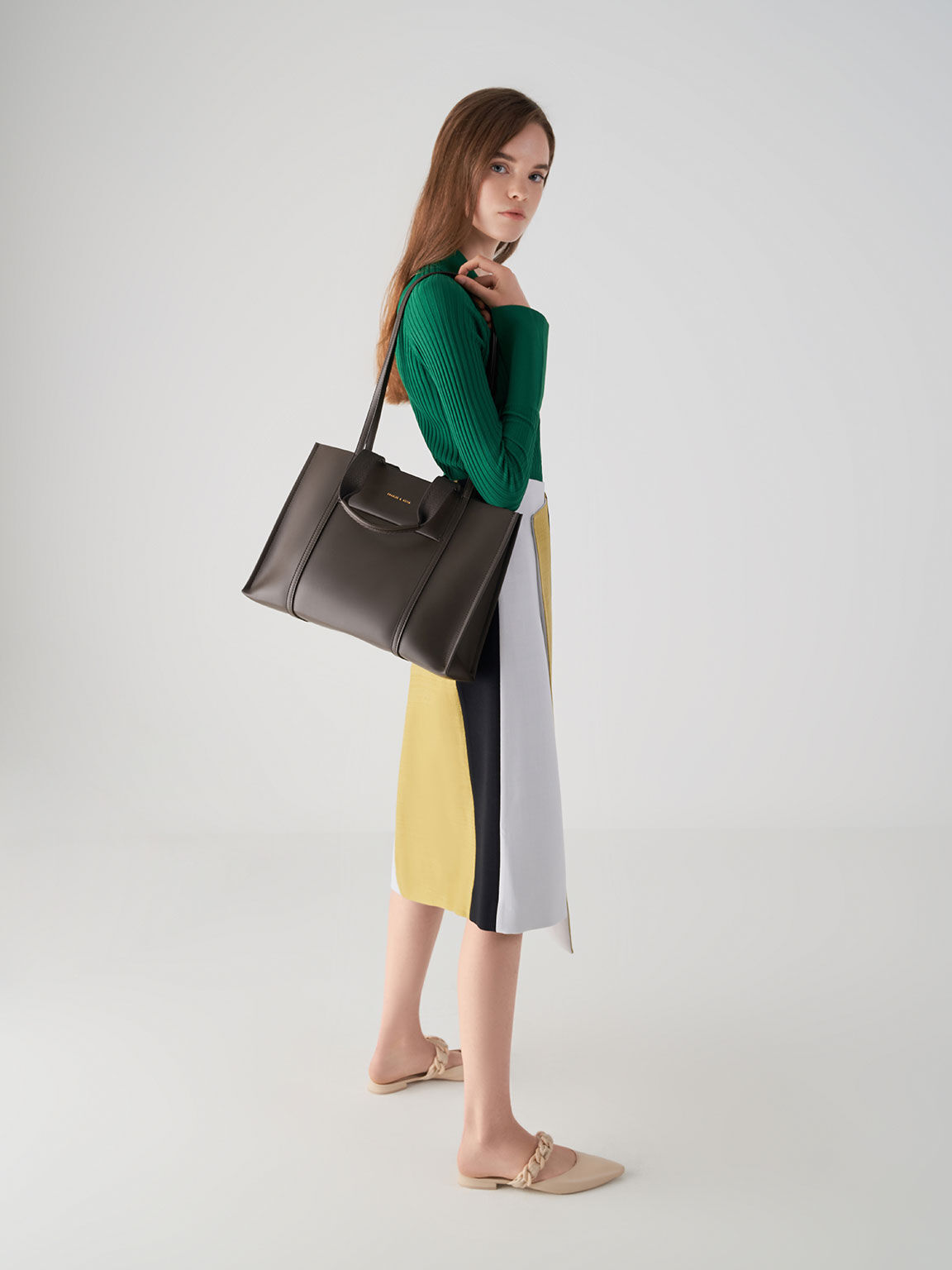 Shalia Tote Bag, Dark Moss, hi-res