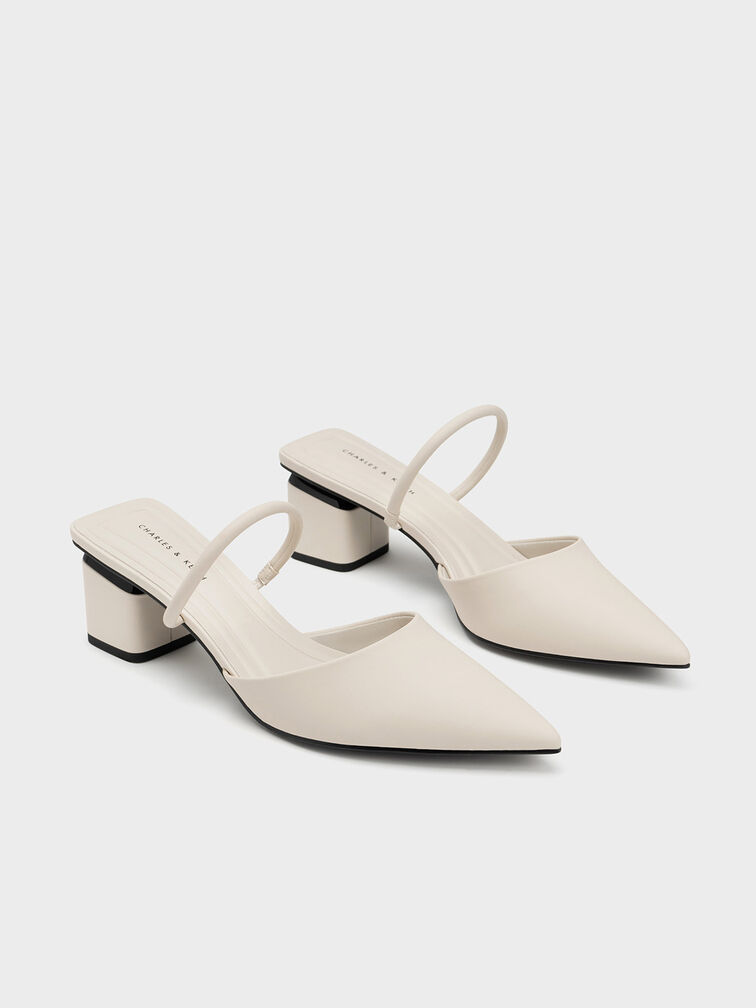 Block Heel Mules, Chalk, hi-res