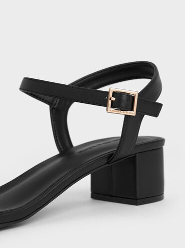 Alec Block-Heel Ankle-Strap Sandals, Black, hi-res
