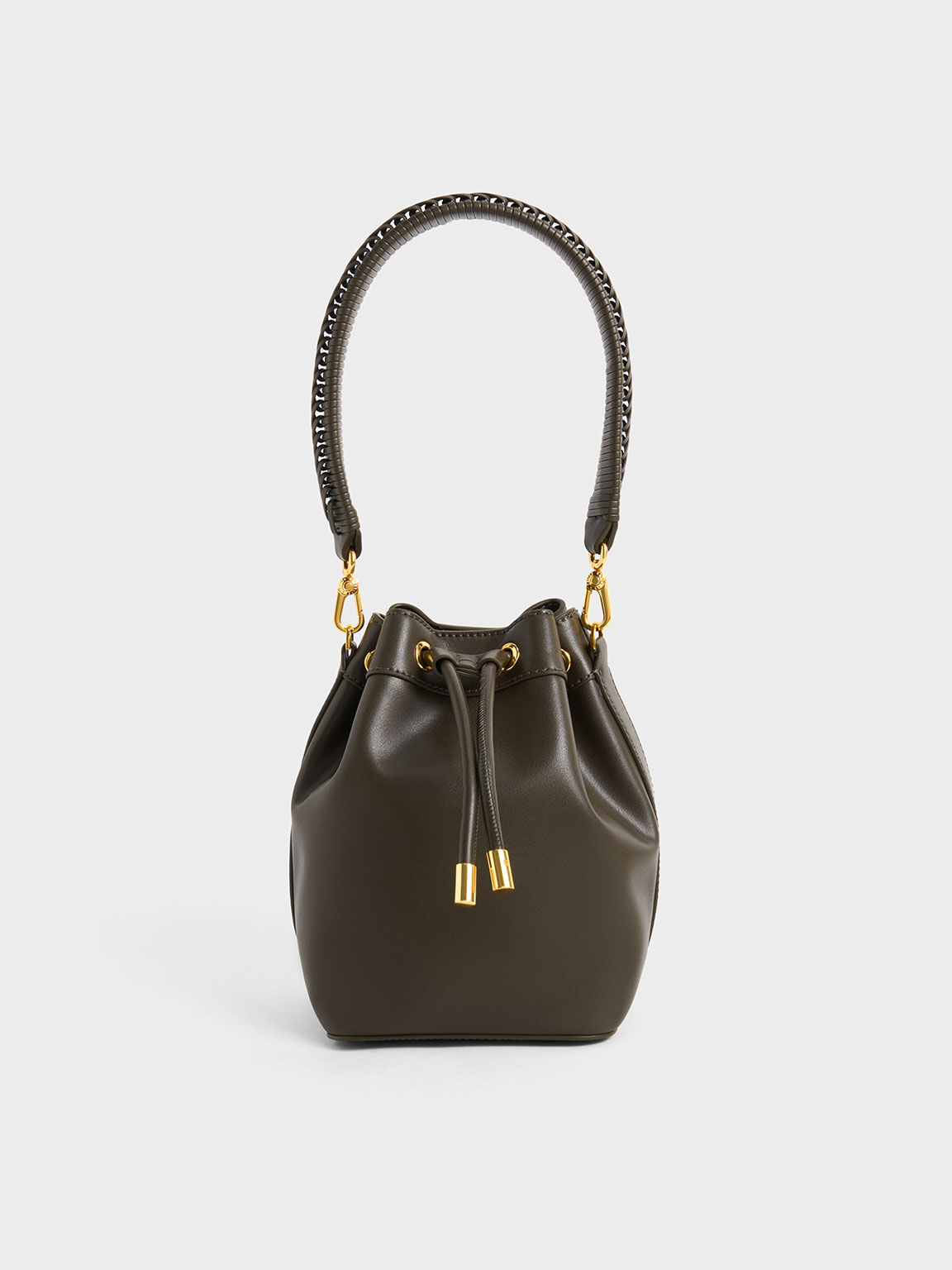 Charles and keith drawstring bucket bag discount