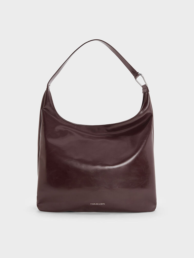 Lumen Slouchy Hobo Bag, Plum, hi-res