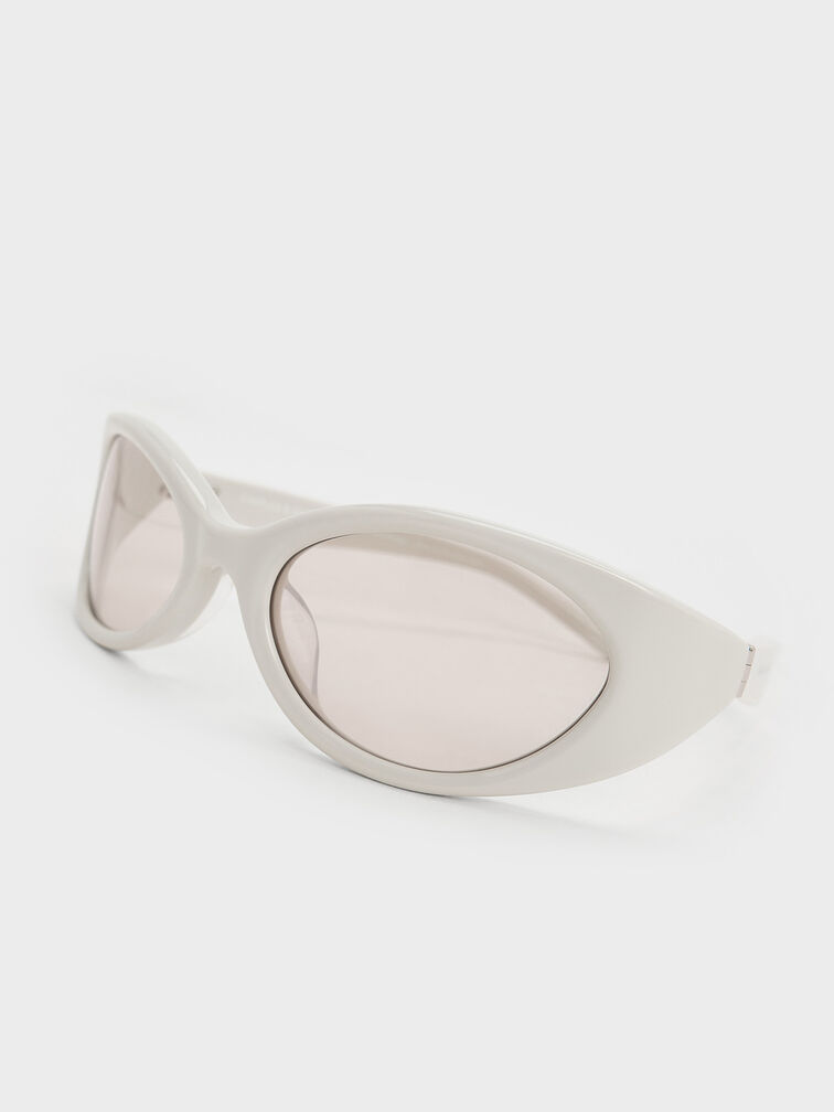 Eden Oval Sports Sunglasses, Chalk, hi-res