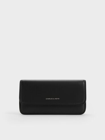 Lane Chain-Handle Wallet, Noir, hi-res
