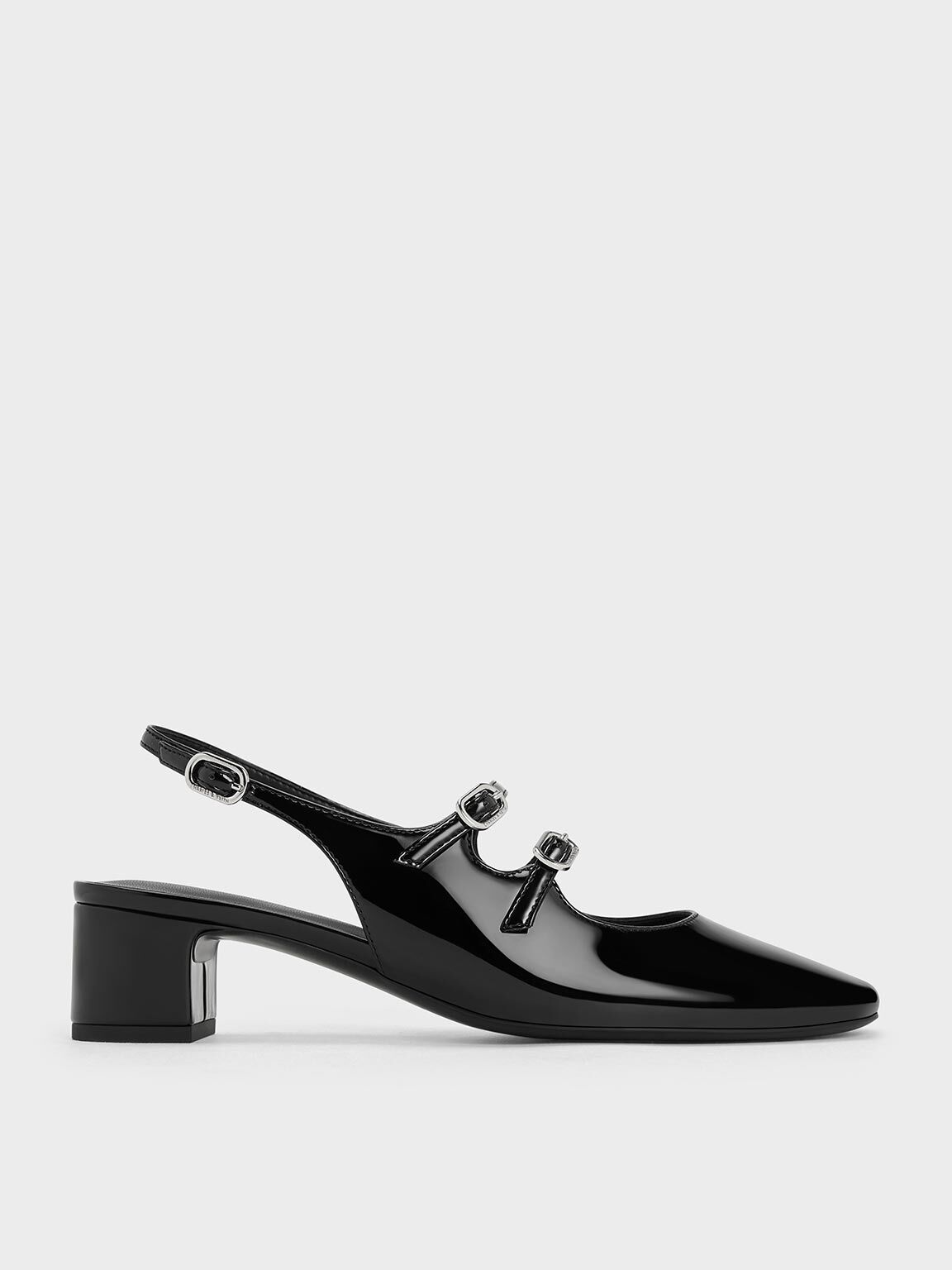 Low block heel best sale slingback
