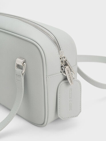 Avis Boxy Shoulder Bag, Light Grey, hi-res