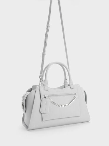 Avis Trapeze Tote Bag, Light Grey, hi-res
