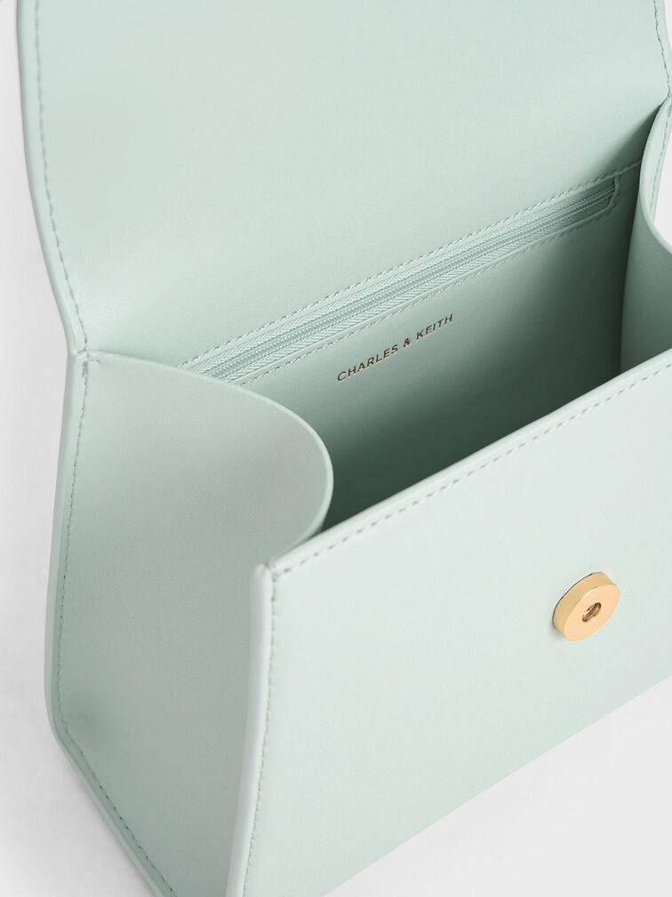 Violetta Trapeze Top Handle Bag, Sage Green, hi-res