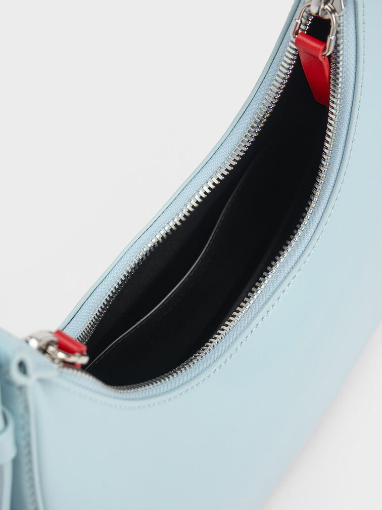 Carey Crescent Hobo Bag, Blue, hi-res