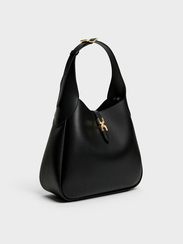 Adalyn Hobo Bag, Black, hi-res