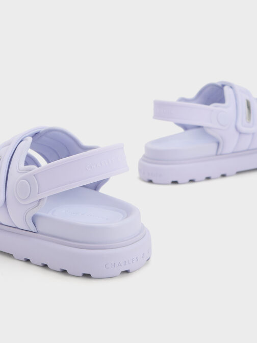 Romilly Puffy Sandals, Lilac, hi-res