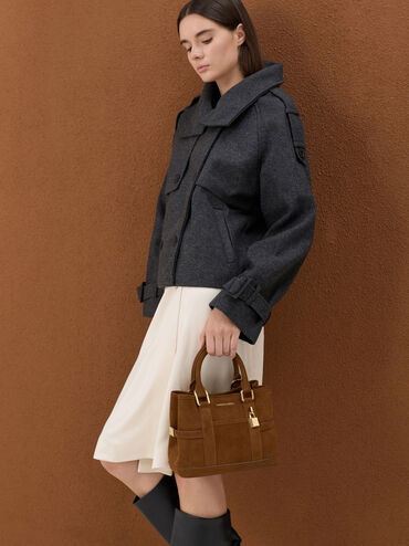 Mini Scottie Tote Bag, Pecan Brown, hi-res