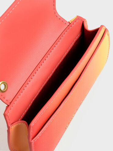 Selby Front Flap Curved Wristlet, Sunset, hi-res